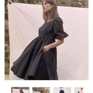 Chic Navy Blue Midi Dress for Women